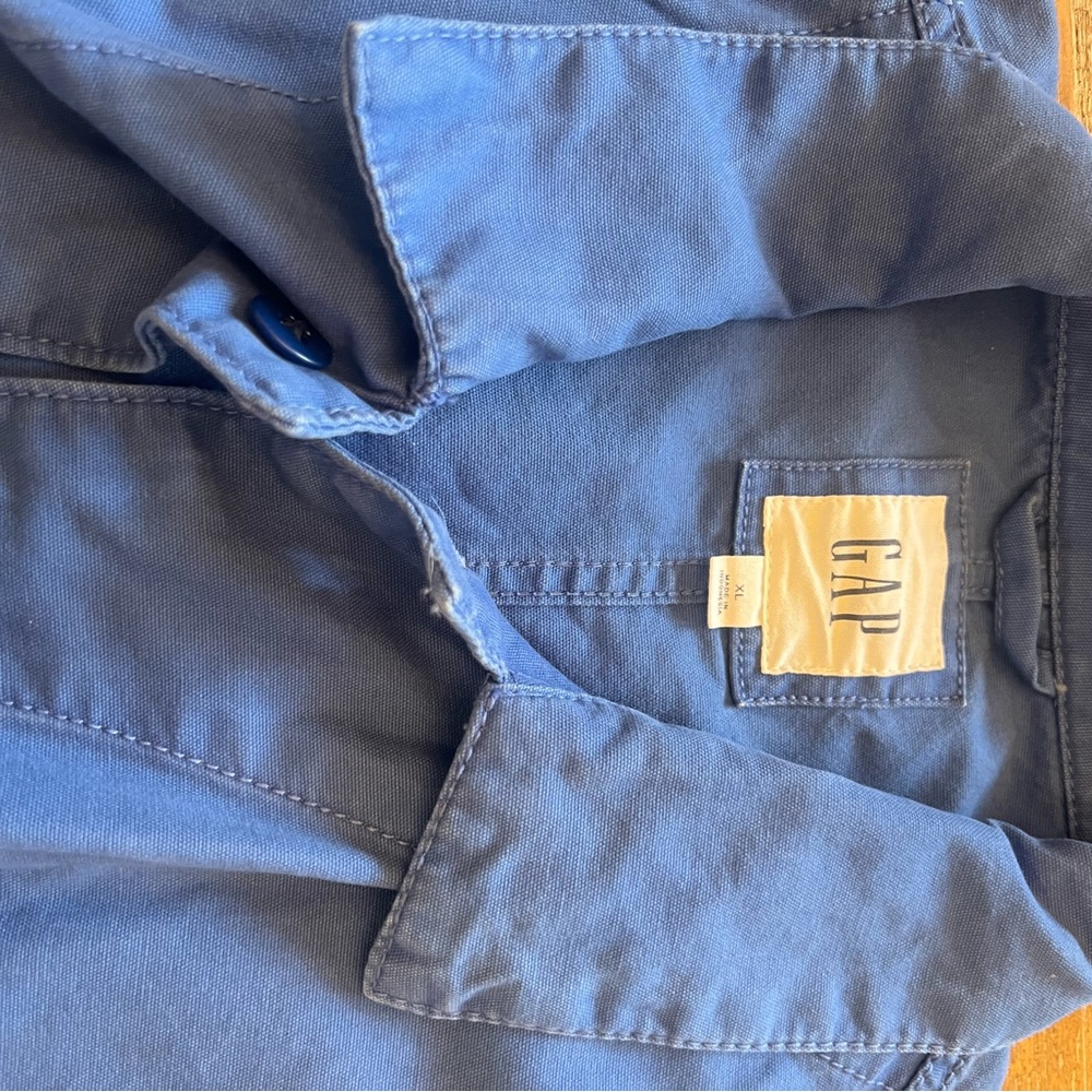 GAP Men's Vibrant Blue Shirt Jacket - Picture 5 of 6